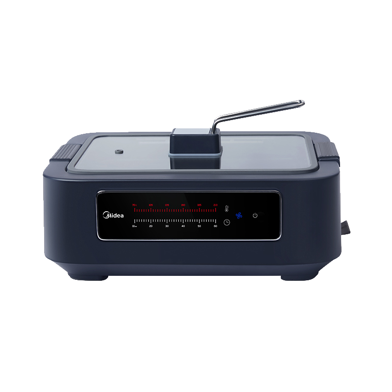 美的(Midea)电烧烤炉多功能电火锅家用少烟电烤炉烤鱼锅烤肉机烤肉烤串烧烤机 HC-12MXRC