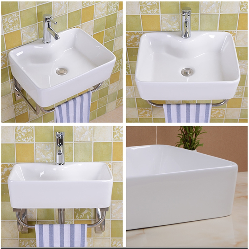 挂墙式洗手盆挂盆壁挂闪电客不锈钢支架陶瓷面盆洗脸盆洗漱盆洗手池