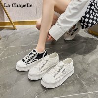 鞋柜2022新款女鞋厚底小白鞋百搭板鞋网面透气帆布饼干鞋