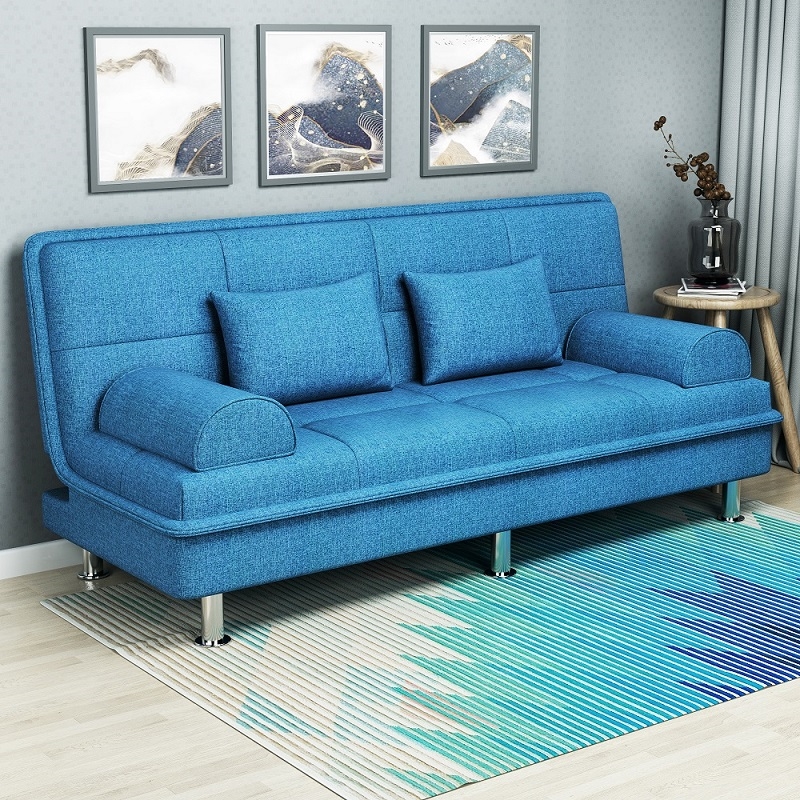 多功能折叠沙发床两用布艺沙发简易单人客厅出租折叠床懒人小户型