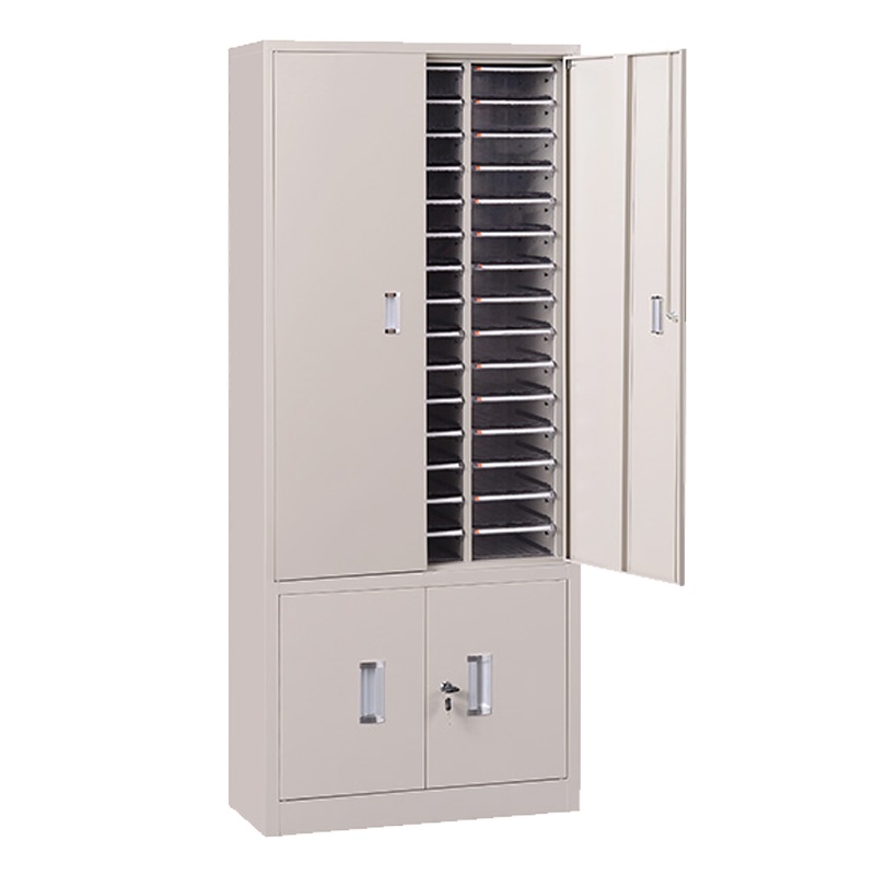 凌迪星带门档案柜86*39*180cm台高清大图