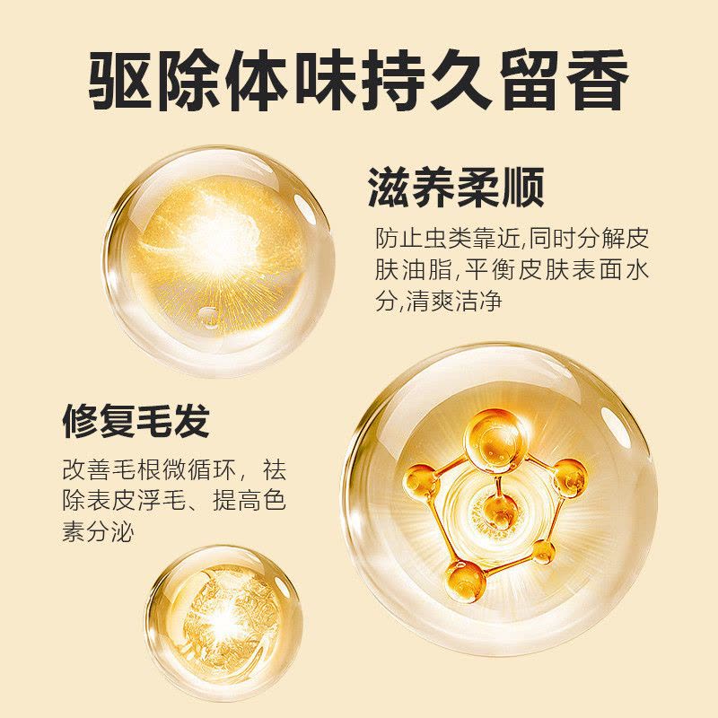 HWKW猫咪通用款沐浴露 500ml宠物抑菌除螨香波洗澡清洁洗护用品图片