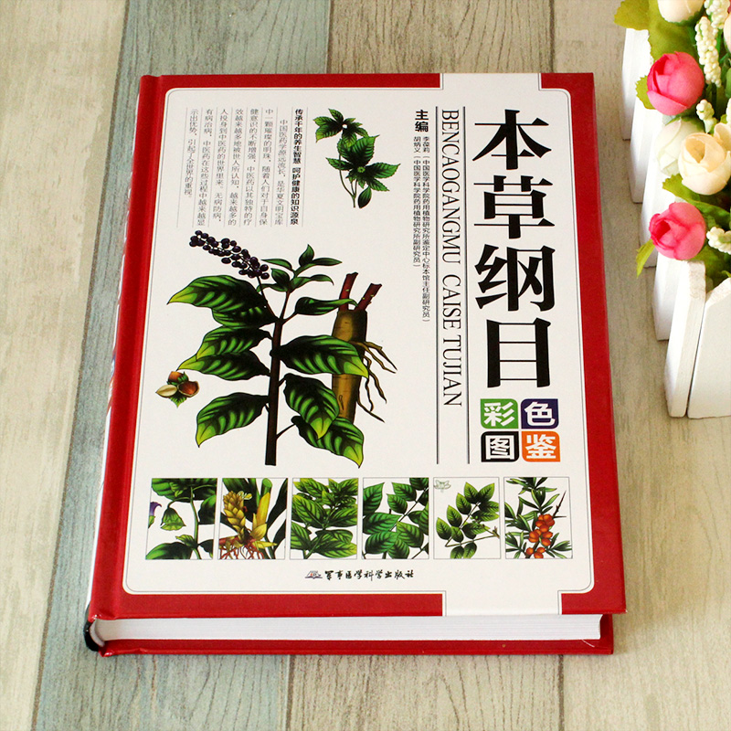 [醉染正版]本草纲目彩色图鉴彩图版图解中草药中药材图谱手绘图精选300余种常用中药材中医养生保健本草纲目中医学入门图书籍高清大图