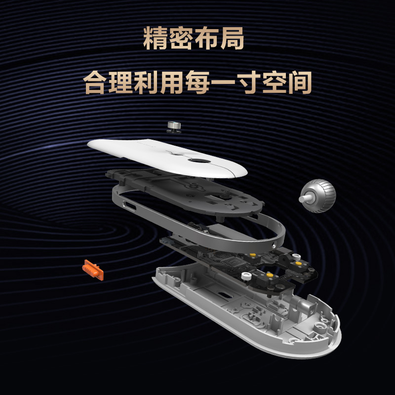 科大讯飞智能鼠标M610语音鼠标 充电无线办公 便携鼠标 电脑笔记本2.4G通用 语音输入打字翻译 黑色