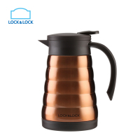 乐扣乐扣(lock&lock)美塔真空保温杯咖啡壶LHC1441BRN-OCH 棕色 600ml 不锈钢