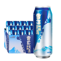 雪花啤酒清爽瓶装一箱(500ml*12瓶/箱)
