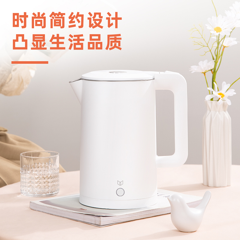 得力85605电水壶-1.8L(白)(台)高清大图