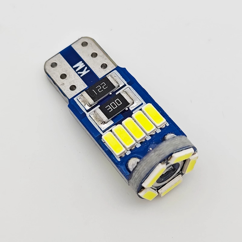 菁普华 汽车阅读灯泡led车内灯12V照明内饰高亮改装牌照灯后备箱灯双尖灯 个 12VT10亮白光