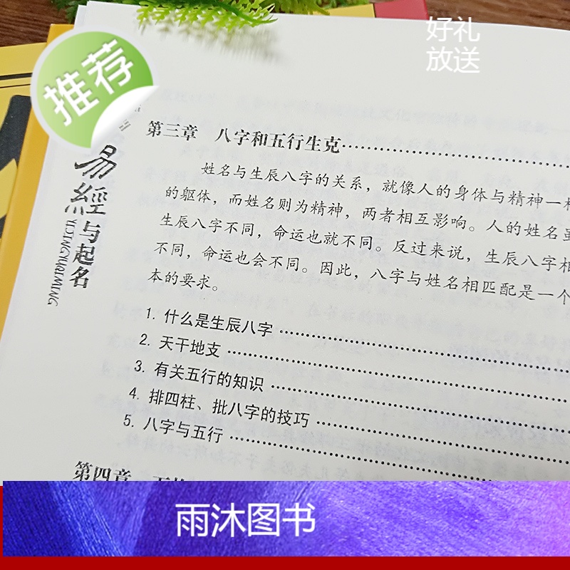 易经与起名 小孩子生辰八字男孩女孩新生婴儿宝宝起名书籍正版大全实用取名专用字典书籍 易经入门基础知识全书五行12生肖与起高清大图