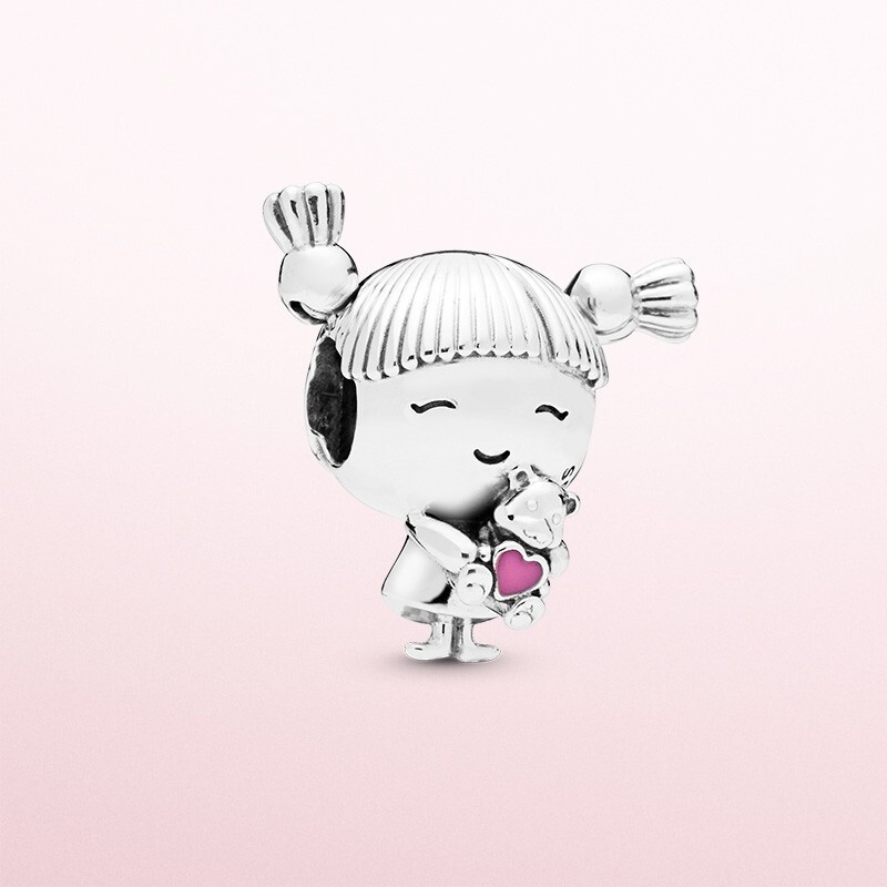PANDORA潘多拉 925银串饰马尾女孩串珠 798016EN160
