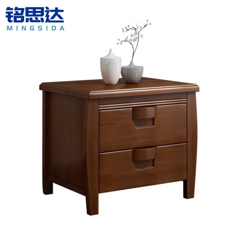 铭思达胡桃色床头柜50*42*50cm个