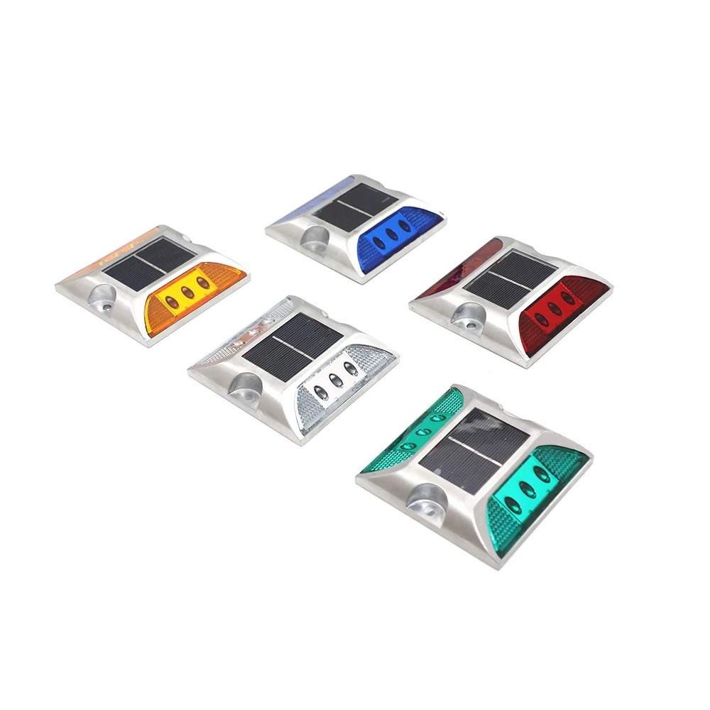 亮思能 太阳能铸铝道钉灯 爆闪灯 双面反光警示灯 LSN-SNZ 个高清大图