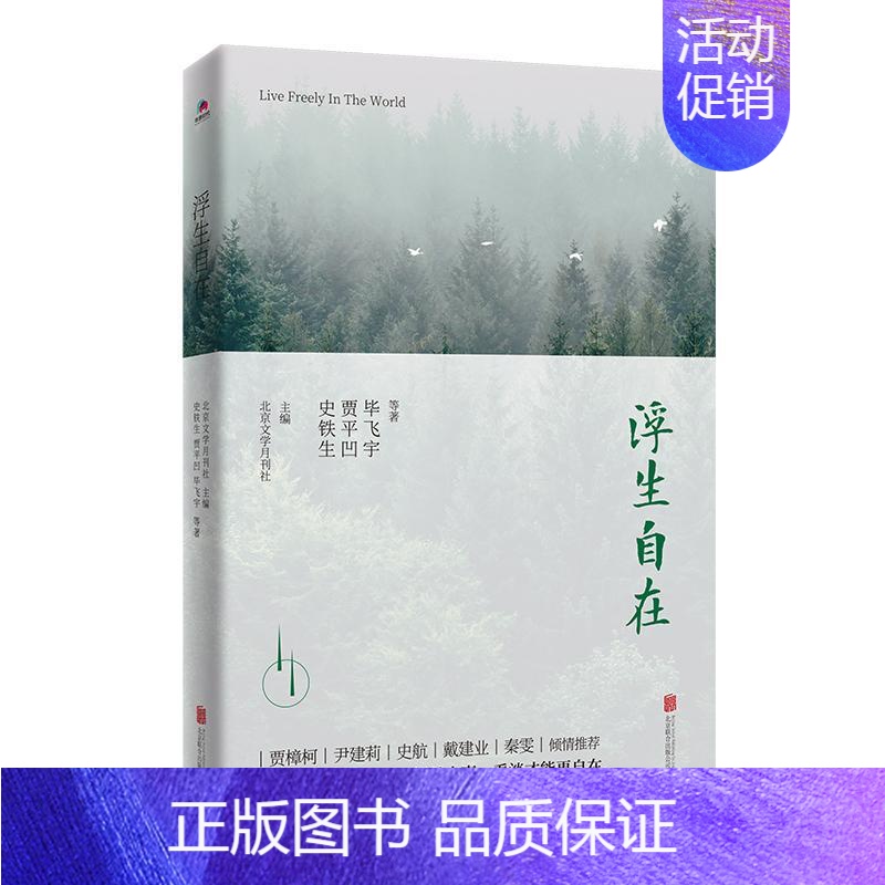 【正版】 浮生自在 史铁生贾平凹毕飞宇等著 送给还在纠结人生苦乐计较人生得失的你 现当代文学散文随笔作品集 名家名作