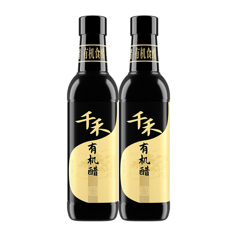千禾有机醋500ml装纯粮酿造食用醋陈醋炒菜凉拌点蘸烹饪健康调味高清大图