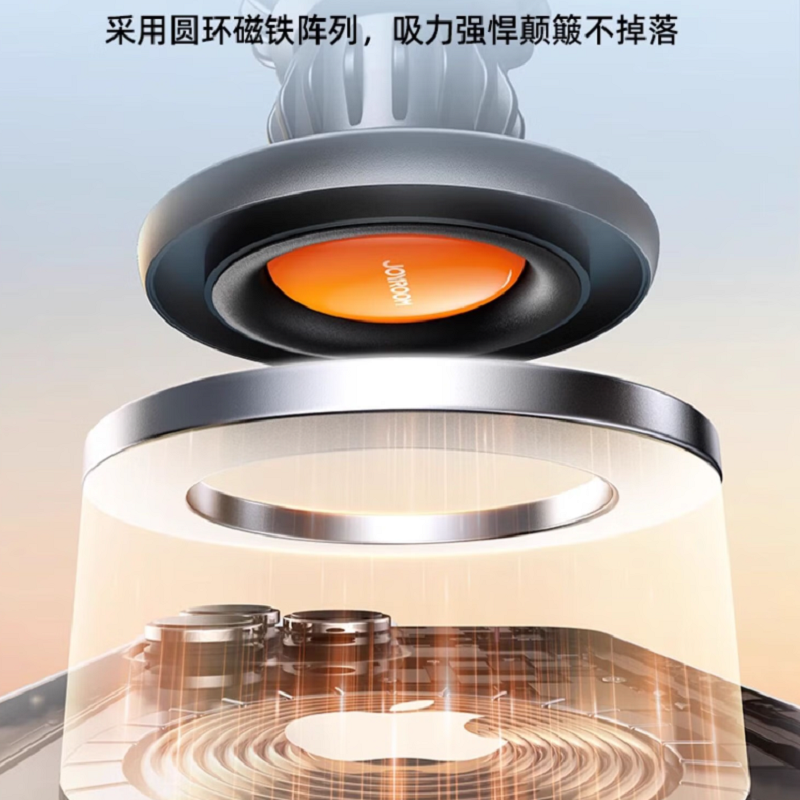 机乐堂(JOYROOM)磁吸车载支架-出风口款 JR-ZS406 黑色高清大图