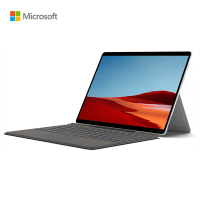 微软(Microsoft)Surface Pro X 二合一平板电脑 笔记本电脑 13英寸 窄边框 触控屏 ARM处理器 8G 128G SSD LTE版配备新亮铂金色键盘