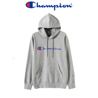 正品champion冠军新款男女长袖字母印花套头连帽衫情侣款休闲卫衣