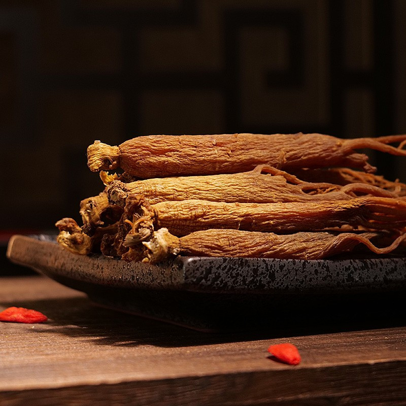 长白山人参全须红参中根400克盒纯正高丽参品种 健康礼品煲汤补品泡酒