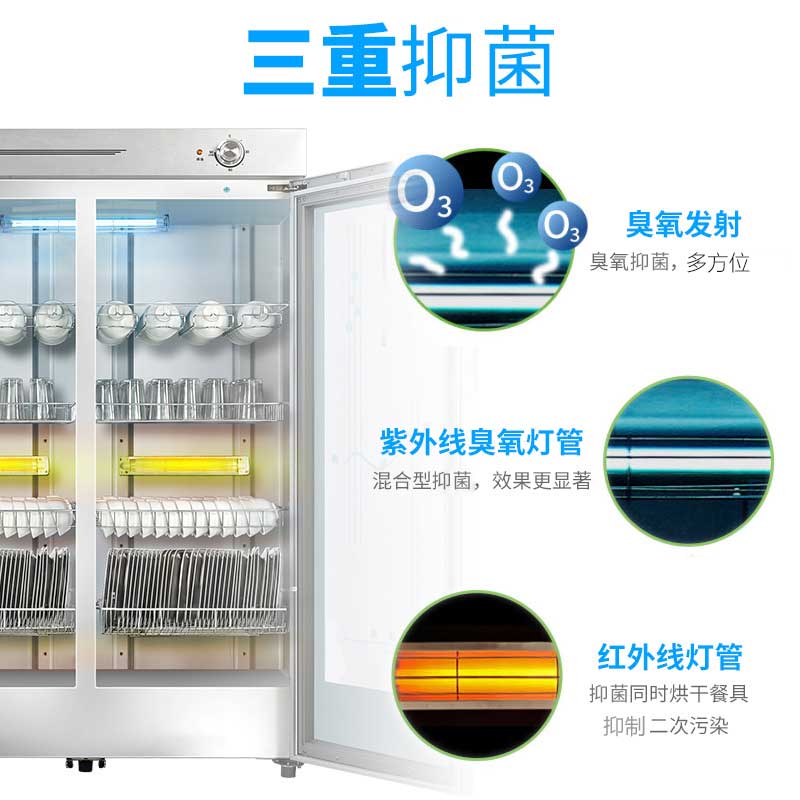 康宝(Canbo)GPR700A-2双门商用保洁柜厨房餐厅食堂保洁柜碗柜大容量保洁柜柜 商用高清大图
