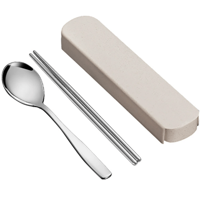 PP保鲜碗饭盒壹麦之家700ml+300ml+保温袋+餐具 双色logo 200个起订图片