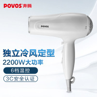 奔腾(POVOS)电吹风机 PH9036 家用大功率 恒温护发 6档冷热风 2200W