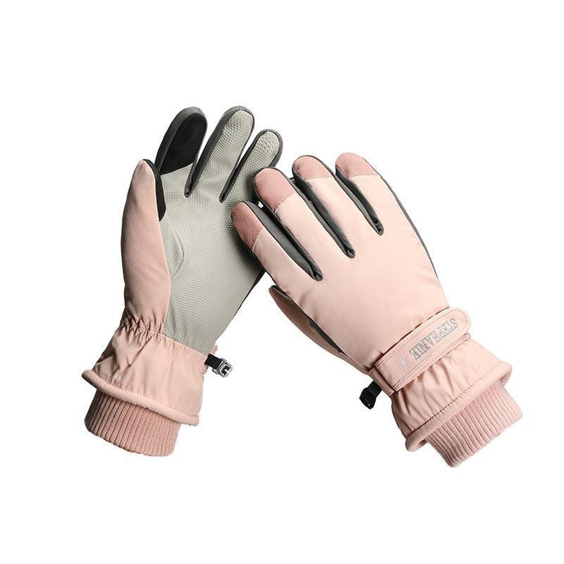 南极人男女士冬季加绒加厚手套情侣保暖户外滑雪骑车防水防滑防风