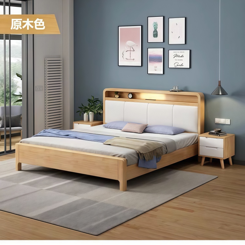 演发 公寓床+床垫 1.35米 套高清大图