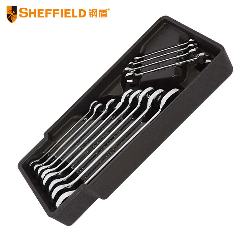 钢盾(SHEFFIELD) S025024 12件套双开口扳手组套【家用】
