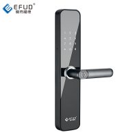 爱而福德(EFUD)E86智能门锁指纹锁密码锁家用全自动智能门锁指纹锁密码锁防盗门锁电子锁感应卡识别宝石黑