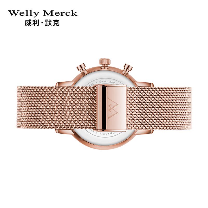welly merck 威利默克手表男石英表超薄学生防水个性男式时尚潮流男表WM006M图片