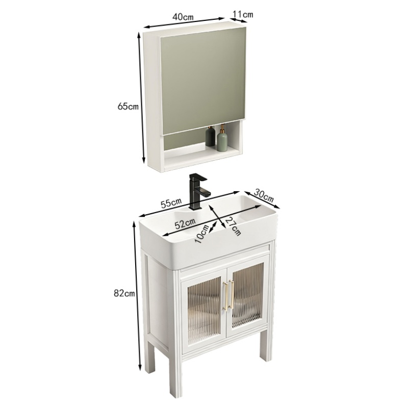 豫龙都 浴室柜 55cm 套高清大图