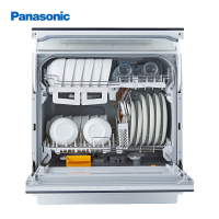 松下（Panasonic）6套餐具 台式洗碗机 80℃除菌烘干 独立式 全自动家用 NP-TR1HECN（银河灰）