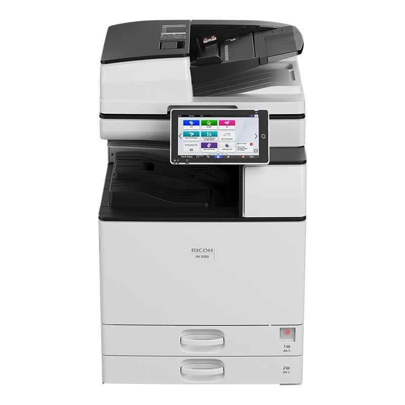 理光(Ricoh)IM 3000 A3黑白激光数码复合机 标配含双面输稿器+双纸盒+内置装订(计价单位:台)高清大图
