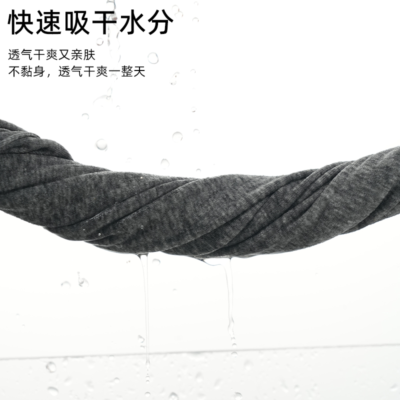 恒源祥中老年男士短袖T恤纯棉夏季老头宽松圆领透气打底汗衫爸爸
