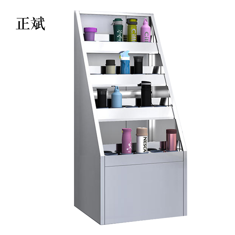 正斌304不锈钢员工车间多格茶杯放置收纳柜20位水杯架1250*550*490