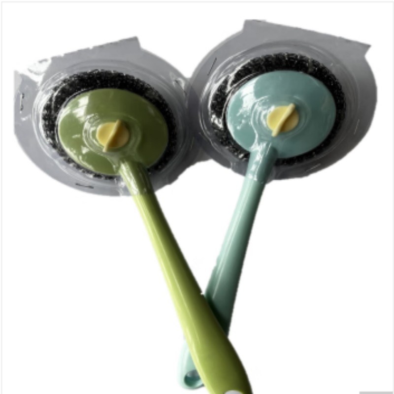 高杨茂诺 长柄钢丝球刷(多种颜色随机) 常规款 把高清大图