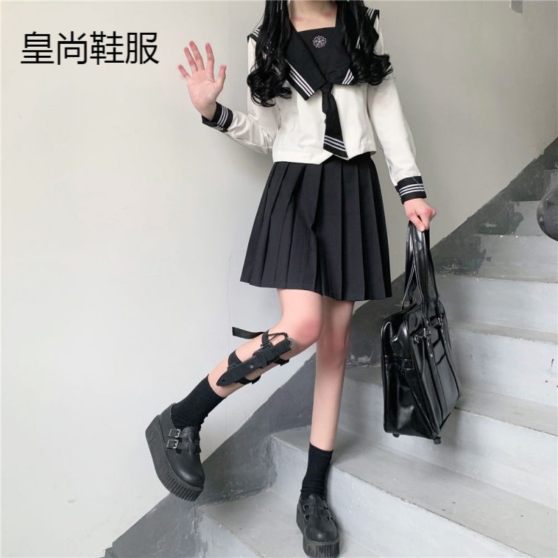 疆拓 Jiangtuo 女士制服套装 新品直营 疆拓 Jiangtuo 樱守jk制服裙套装女校服不良长裙中间服学院手服 价格图片品牌报价 苏宁易购皇尚鞋服专营店