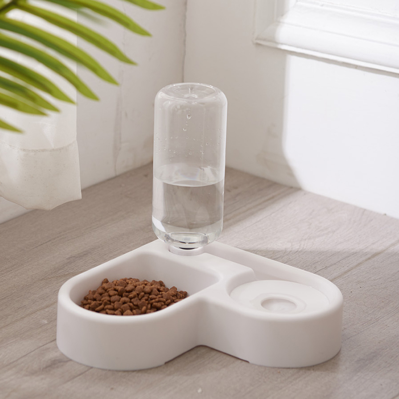 猫碗狗碗双碗不湿嘴自动饮水器两用防打翻猫咪水碗狗食盆宠物用品