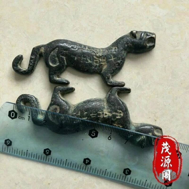 老兵符虎符一对秦朝青铜虎符兵符古玩古董收藏品特价老兵符虎符一