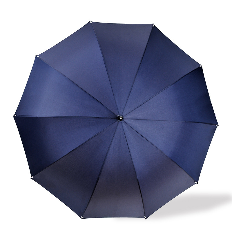 天堂伞正品商务伞自开直杆伞长柄伞加大加固双人半自动直柄伞加大 藏