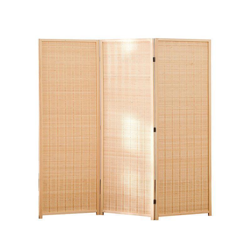 新中式屏风隔断客厅折叠移动卧室遮挡家用简约现代折屏隔断墙 清新原色2米高*50cm（3扇）