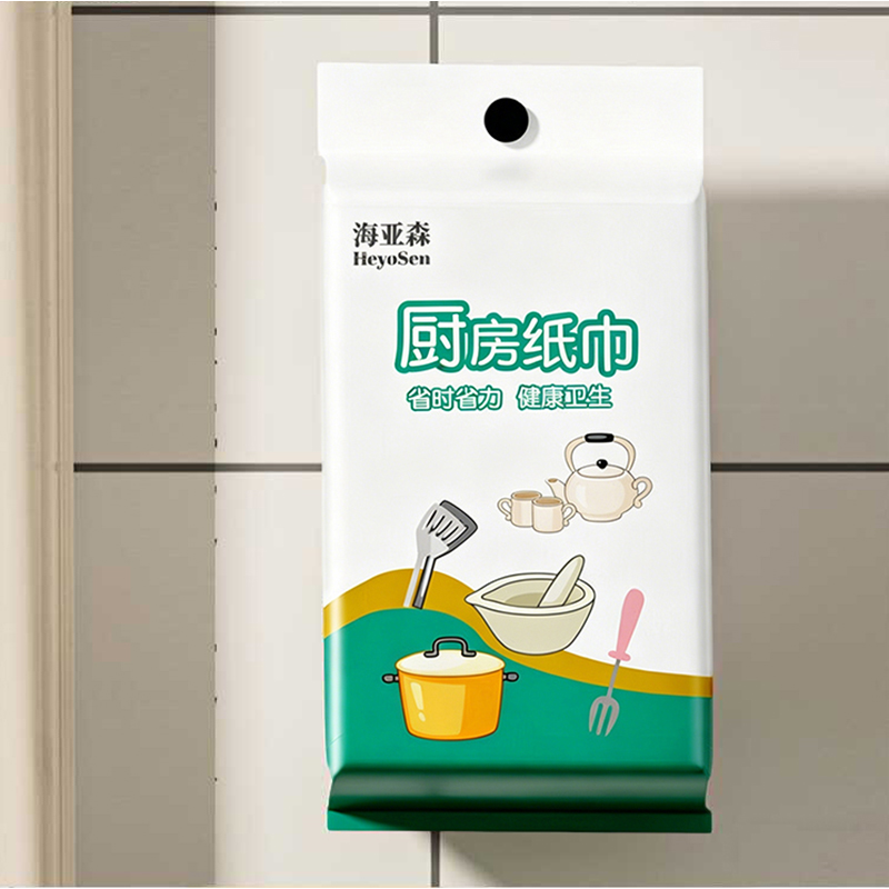 海亚森 M3018 MAX悬挂式厨房纸巾160抽/包 1包/提(计价单位:提)白色高清大图