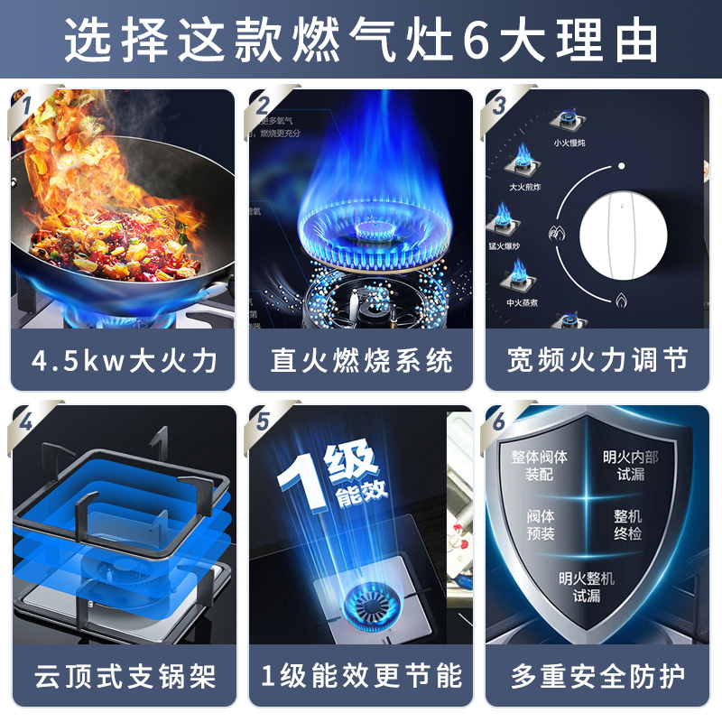 海尔(Haier)家用顶侧三吸油烟机7字型挥手智控22立方爆炒大风量油烟机+4.5KW猛火灶Q2BE52天然气烟灶套装