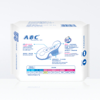 ABC夜用卫生巾 纤薄棉柔280mm*8片*6包