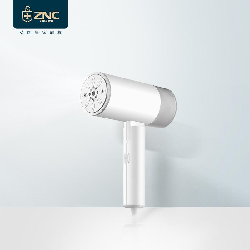 ZNC 英国皇家盾牌挂烫机智能蒸汽加热家用迷你烫衣机小型电熨斗便携式旅行熨烫机 白色