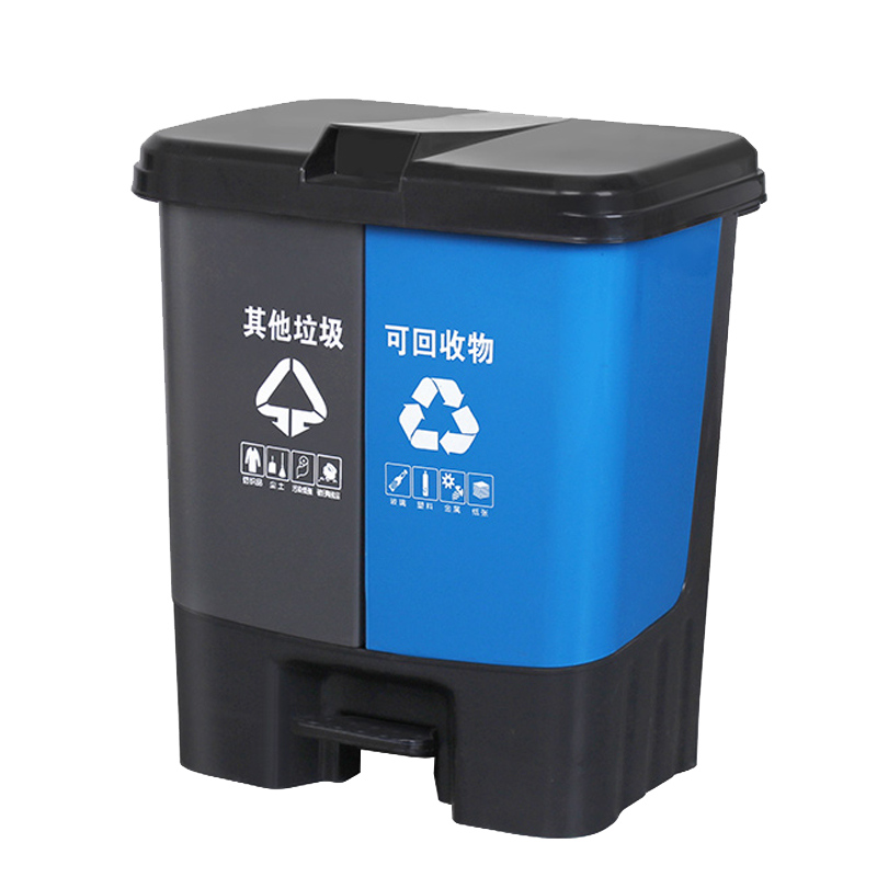 圣承启 脚踏垃圾桶 60L个高清大图