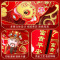 福字贴财神爷粘贴墙绒布2025新款装饰品新年过年门神贴纸大门年画3759A