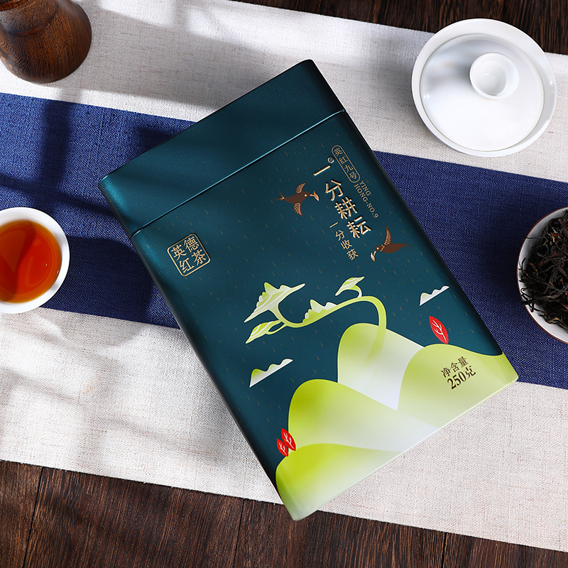 一分耕耘红茶 墨绿色商务罐装红茶 英德红茶英红九号 功夫红茶茶叶送礼250g/罐高清大图