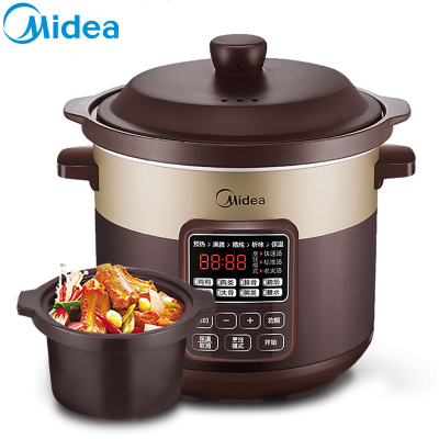 美的(Midea)WTGS401 电炖锅南都陶釜炖汤锅智能预约电炖煲 4L/4升