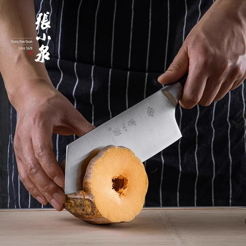 张小泉高档刀具套装组合厨房菜刀菜板二合一家用全套厨具X8169高清大图